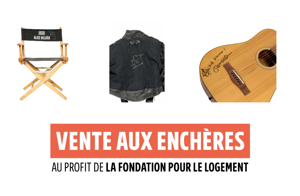 Photo : Une vente aux enchères solidaire organisée au profit de la Fondation pour le Logement initiée par la comédienne Vanessa David