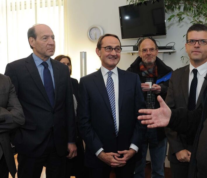 Photo : Inauguration de la Maison de l'Abbé, nouvelle Pension de famille.