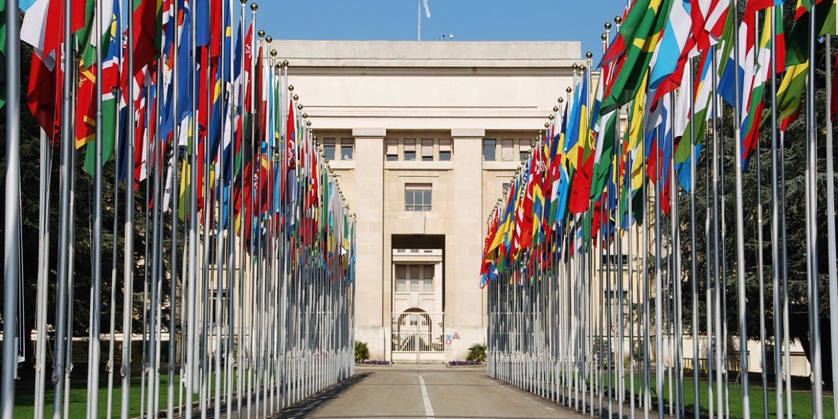 Photo : La Fondation prend la parole à l'ONU.