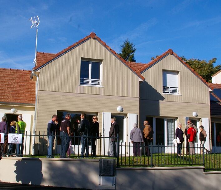 Photo : 5 nouveaux logements très sociaux en ossature bois dans l'Essonne.