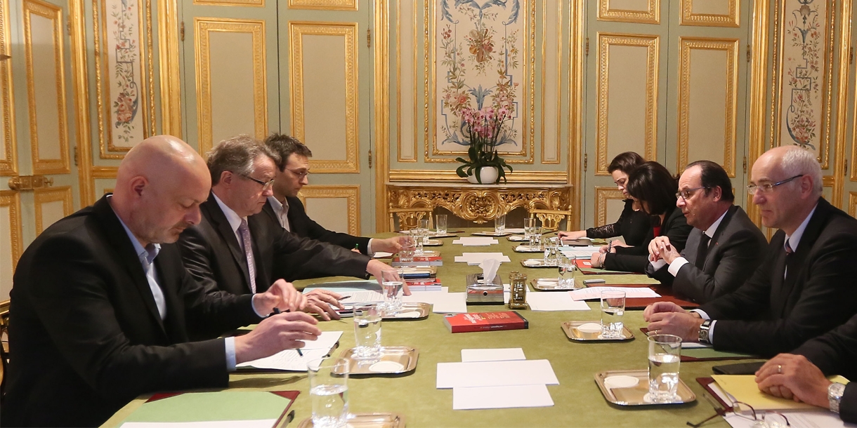 Photo : La Fondation Abbé Pierre reçue par le Président de la République