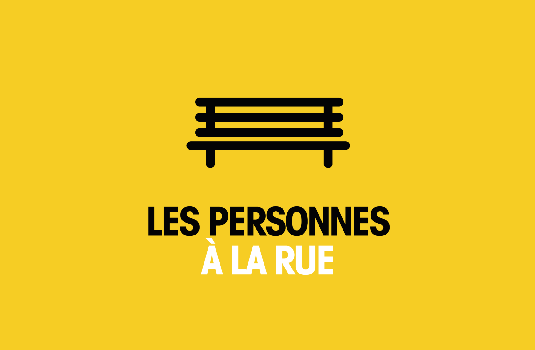 Photo : Les personnes à la rue en infographie