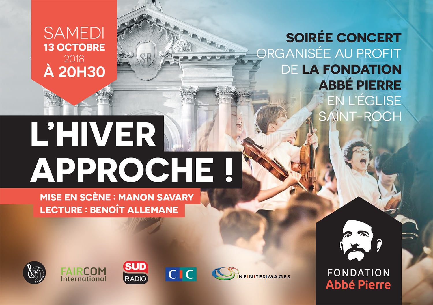 Photo : L'hiver approche ! Soirée-concert pour la Fondation Abbé Pierre