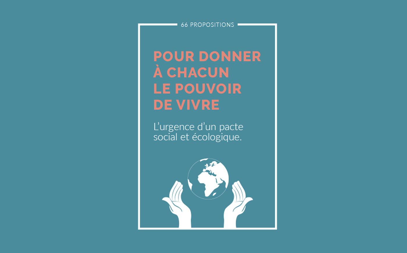 Photo : La Fondation cosigne le Pacte Social et Ecologique