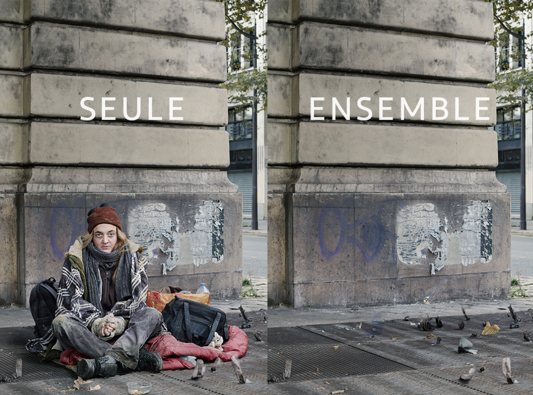 Photo : « Seul, on peut aider. Ensemble, on peut sauver »