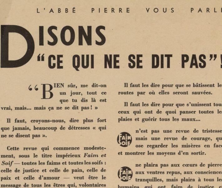 Photo : « Disons ce qui ne se dit pas »