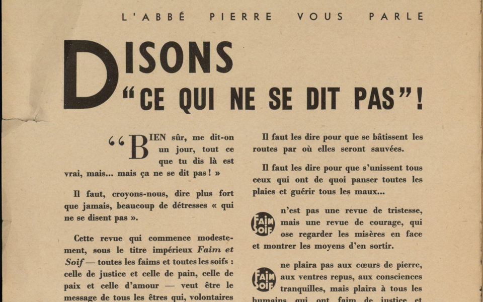Photo : « Disons ce qui ne se dit pas »