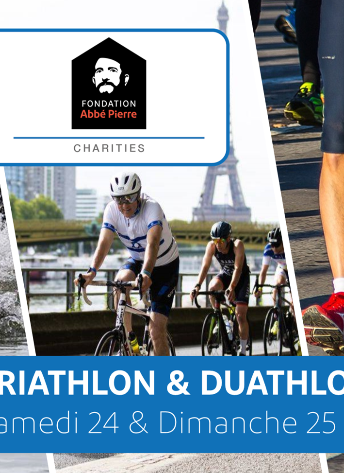 Photo : Duathlon et triathlon de Paris : des coureurs pour la Fondation !