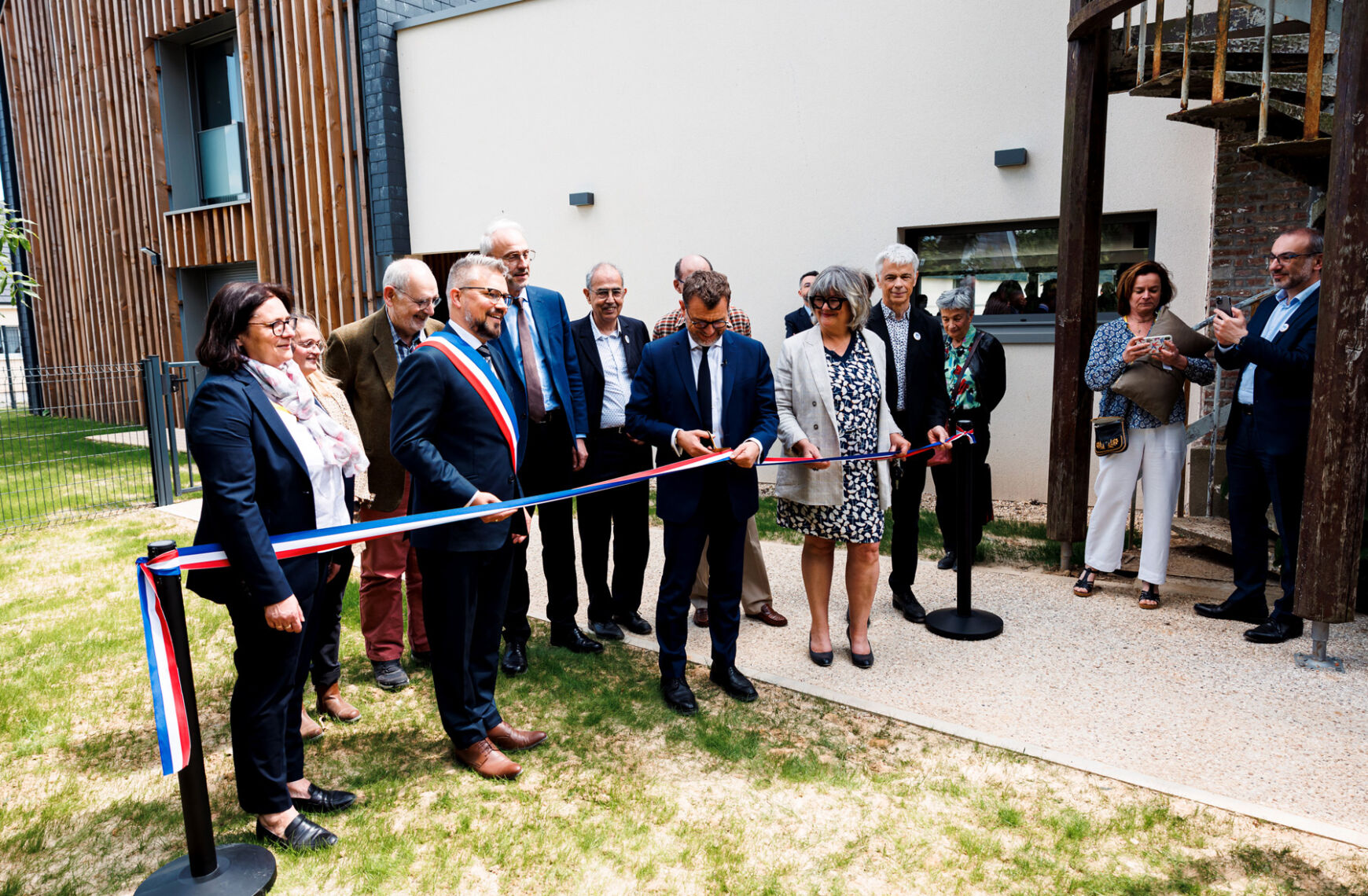 Photo : Inauguration de la Pension de famille Maison Lucie Coutaz à Esteville