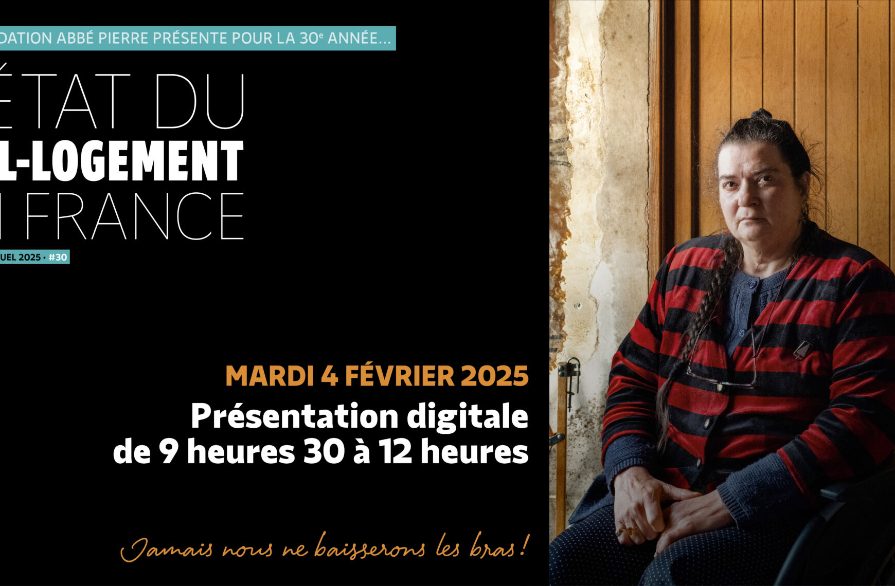 Photo : Présentation du rapport d'état du mal-logement en France